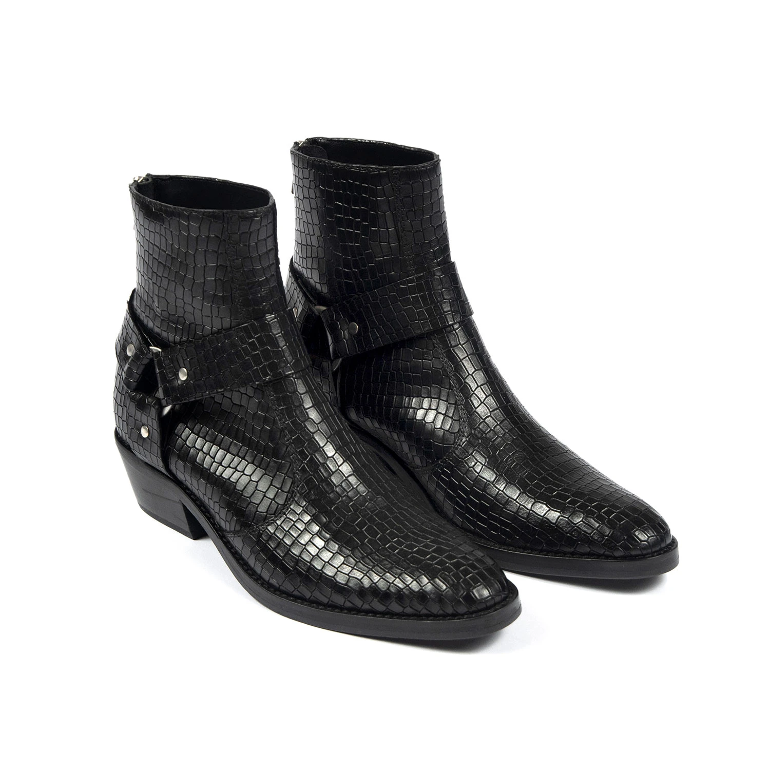 Libertine – Black Snakeskin (Size 7, 7.5, 8) 3 Libertine – Black Snakeskin (Size 7, 7.5, 8) - Image 3