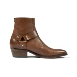 Libertine – Brown Leather Zip Boots (Size 6, 6.5, 7, 8, 8.5, 9.5)