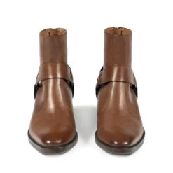 Libertine – Brown Leather Zip Boots (Size 6, 6.5, 7, 8, 8.5, 9.5) -Straight To Hell lib brn wom w 4