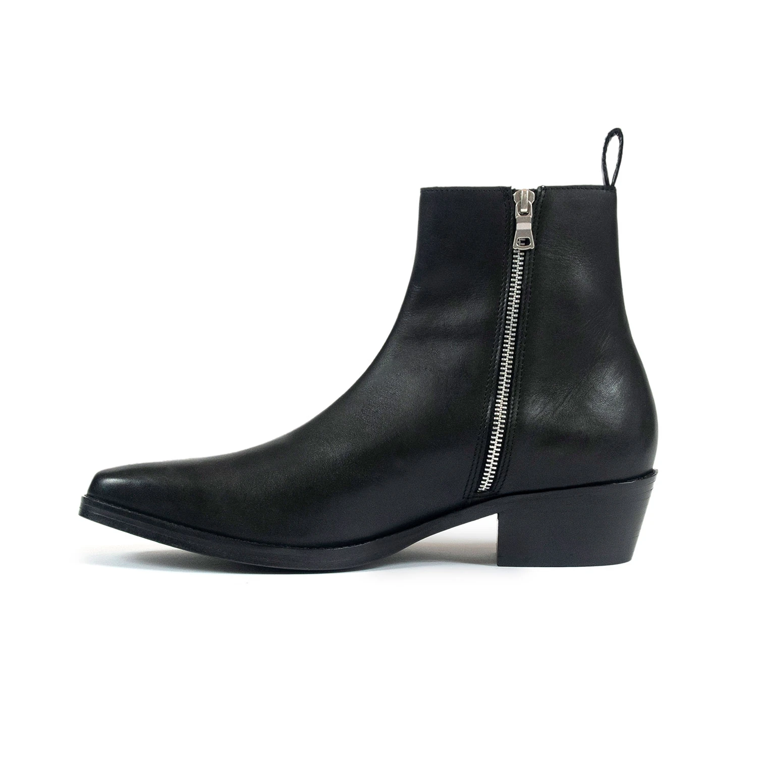 Lightning – Black And Gold Leather Lightning Bolt Boots 2 Lightning – Black And Gold Leather Lightning Bolt Boots - Image 2