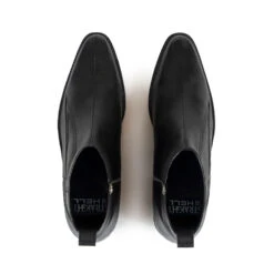 Lightning – Black Leather Lightning Bolt Boots -Straight To Hell lig blk men w 5