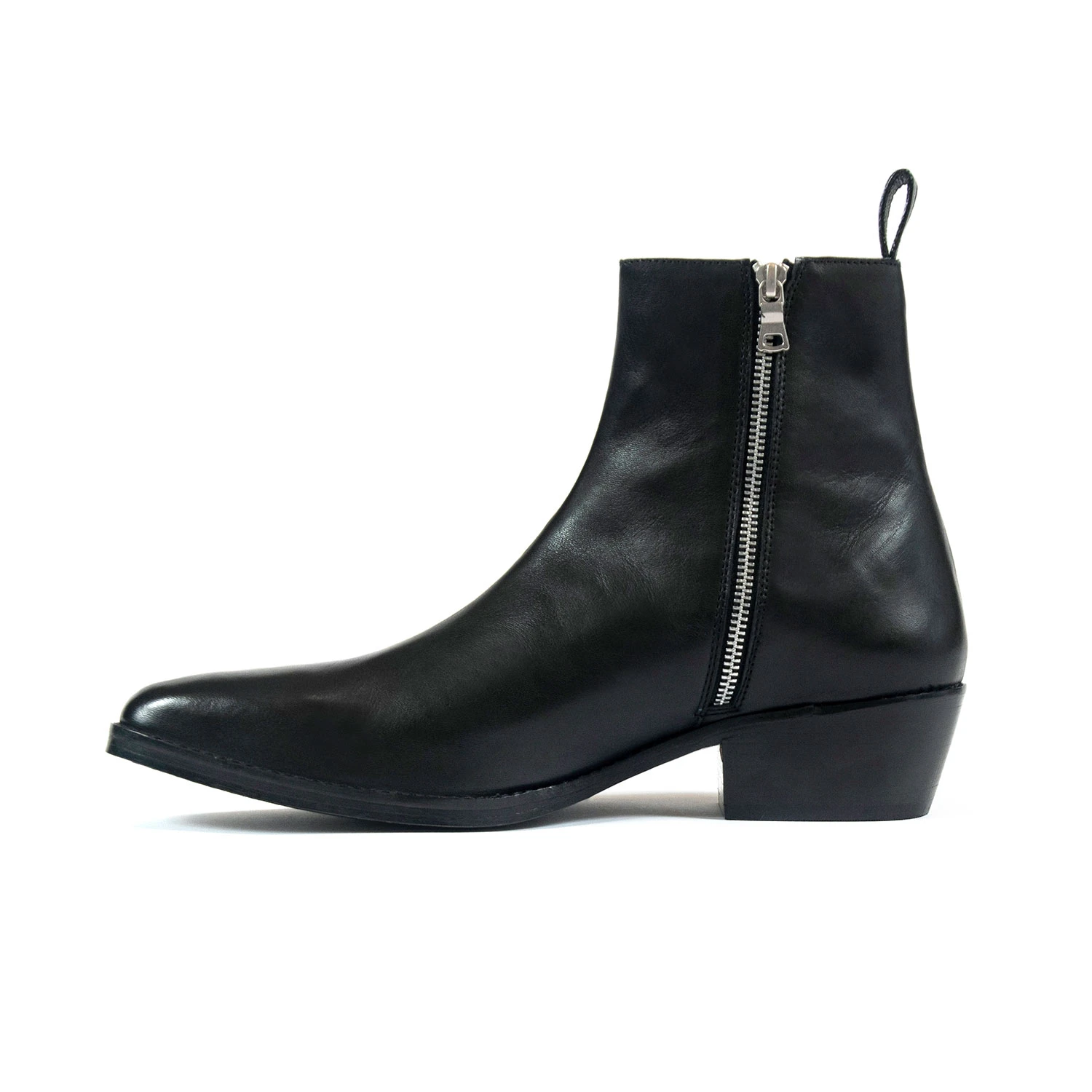 Lightning – Black And Red Leather Lightning Bolt Boots 2 Lightning – Black And Red Leather Lightning Bolt Boots - Image 2