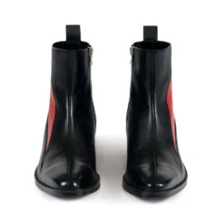 Lightning – Black And Red Leather Lightning Bolt Boots 11 Lightning – Black And Red Leather Lightning Bolt Boots -Straight To Hell lig blk red men w 4