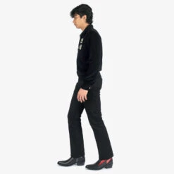 Lightning – Black And Red Leather Lightning Bolt Boots 15 Lightning – Black And Red Leather Lightning Bolt Boots -Straight To Hell lig blk red men w 8