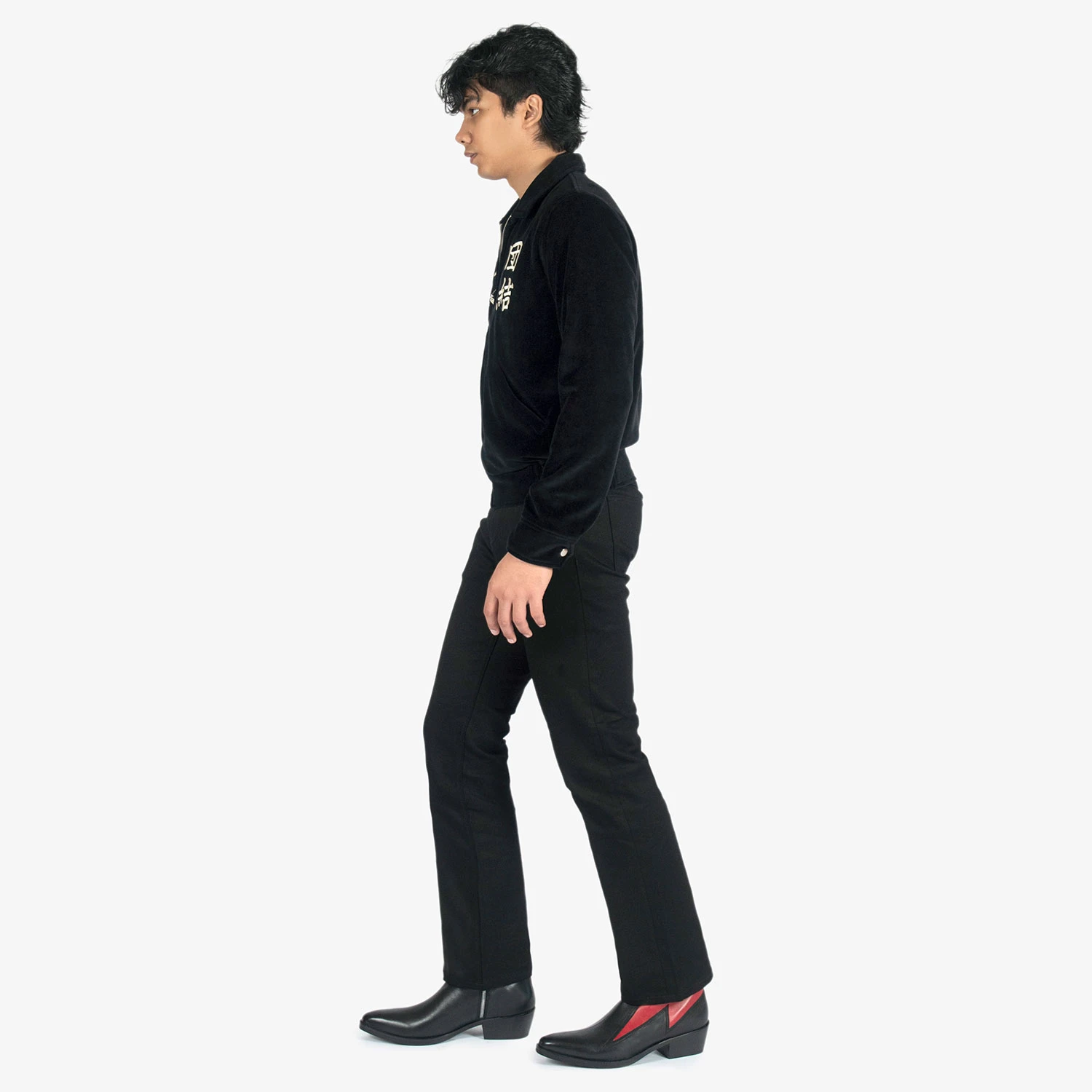 Lightning – Black And Red Leather Lightning Bolt Boots 8 Lightning – Black And Red Leather Lightning Bolt Boots - Image 8