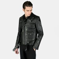 Logan – Leather Jacket (Size 34, 52) 22 Logan – Leather Jacket (Size 34, 52) -Straight To Hell log blk nic men 2022 w 10