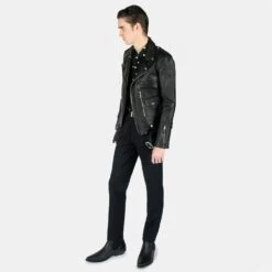 Logan – Leather Jacket (Size 34, 52) 16 Logan – Leather Jacket (Size 34, 52) -Straight To Hell log blk nic men 2022 w 4