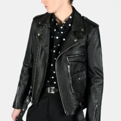 Logan – Leather Jacket (Size 34, 52) 21 Logan – Leather Jacket (Size 34, 52) -Straight To Hell log blk nic men 2022 w 6