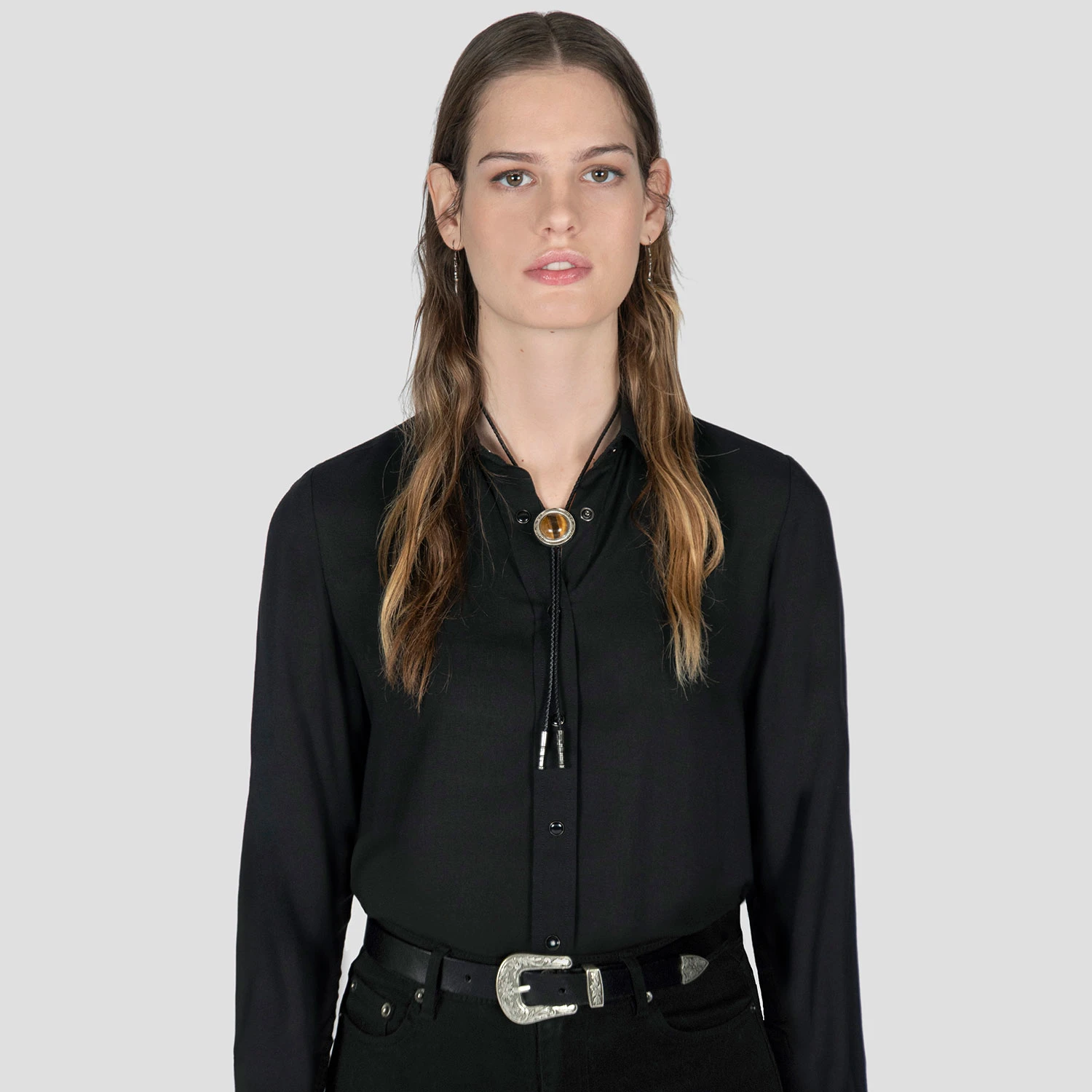 Lost Highway – Tiger’s Eye Bolo Tie 5 Lost Highway – Tiger’s Eye Bolo Tie - Image 5