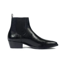 Marquee – Black Leather Chelsea Boots
