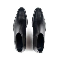 Marquee – Black Leather Chelsea Boots -Straight To Hell mar blk men w 5