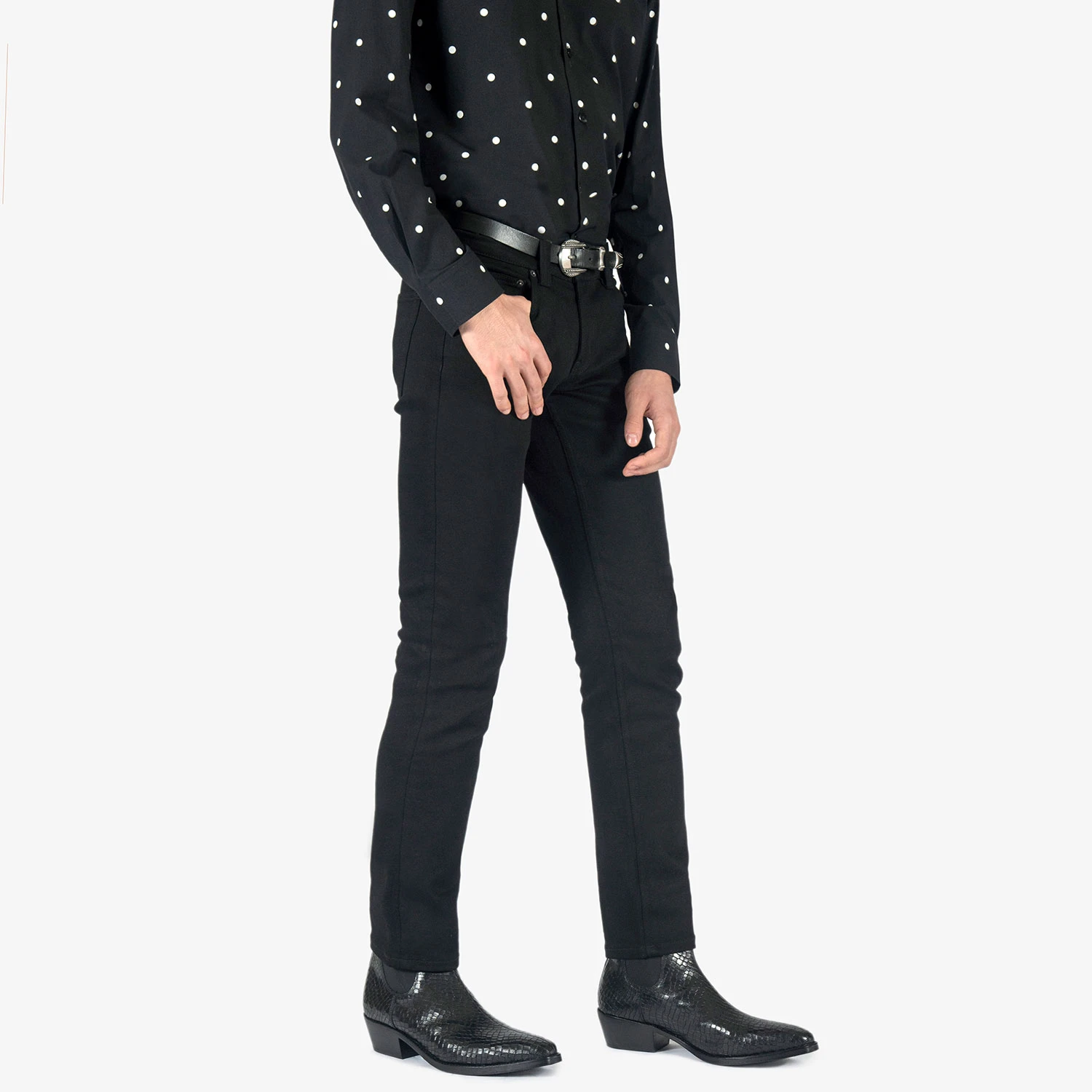 Marquee – Black Snakeskin Leather Chelsea Boots 7 Marquee – Black Snakeskin Leather Chelsea Boots - Image 7