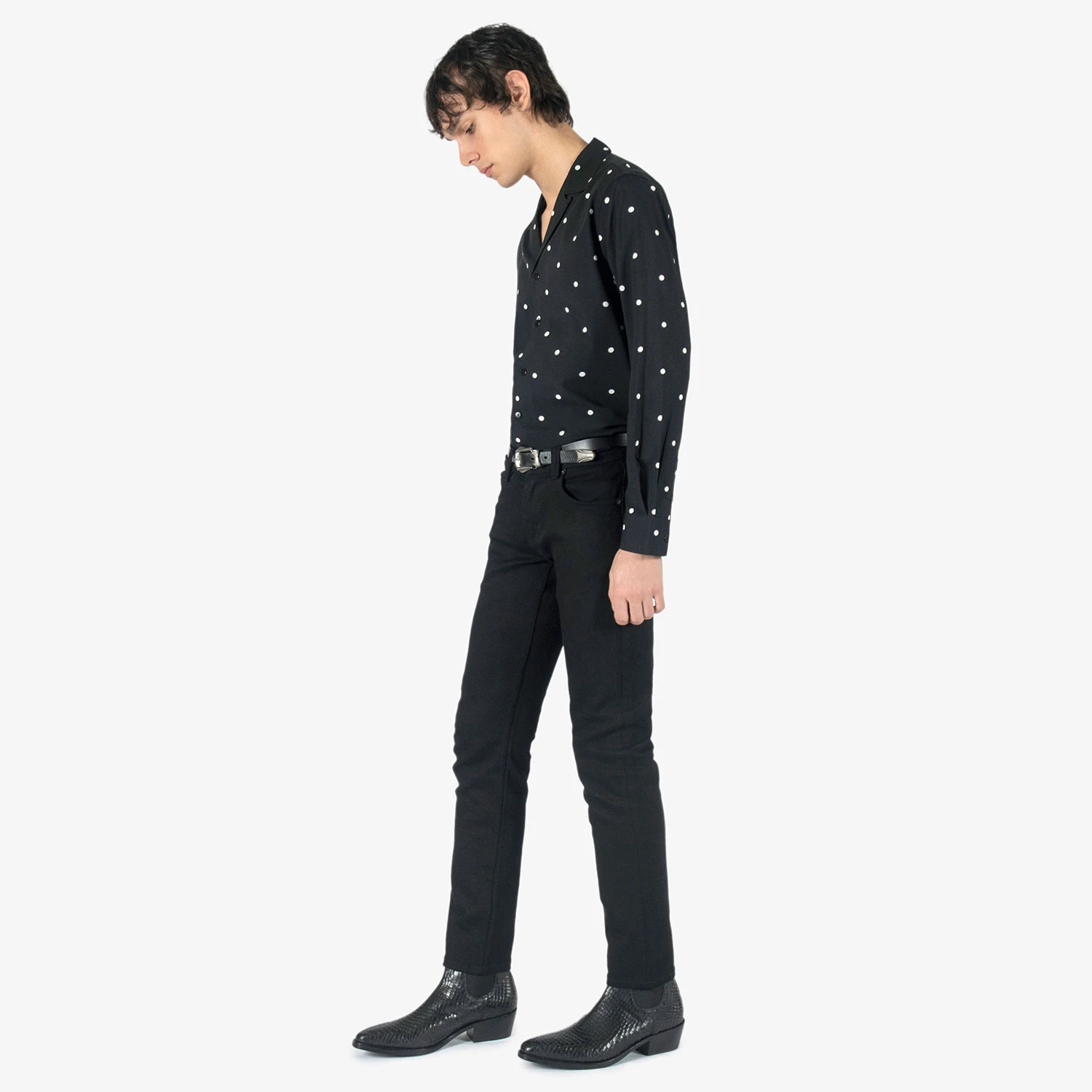 Marquee – Black Snakeskin Leather Chelsea Boots 8 Marquee – Black Snakeskin Leather Chelsea Boots - Image 8