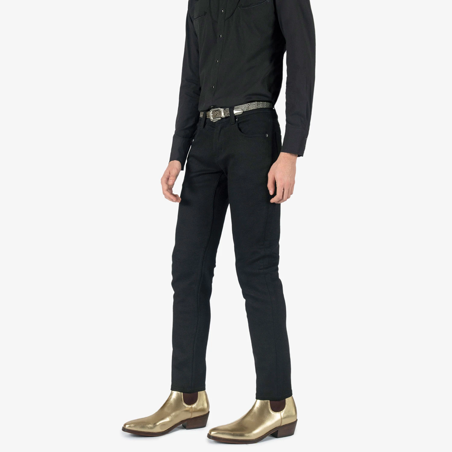 Marquee – Gold Leather Chelsea Boots 8 Marquee – Gold Leather Chelsea Boots - Image 8