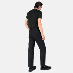 Montrose – Black And Grey Striped – Slim Fit Pants 11 Montrose – Black And Grey Striped – Slim Fit Pants -Straight To Hell mon blk gry str w 5