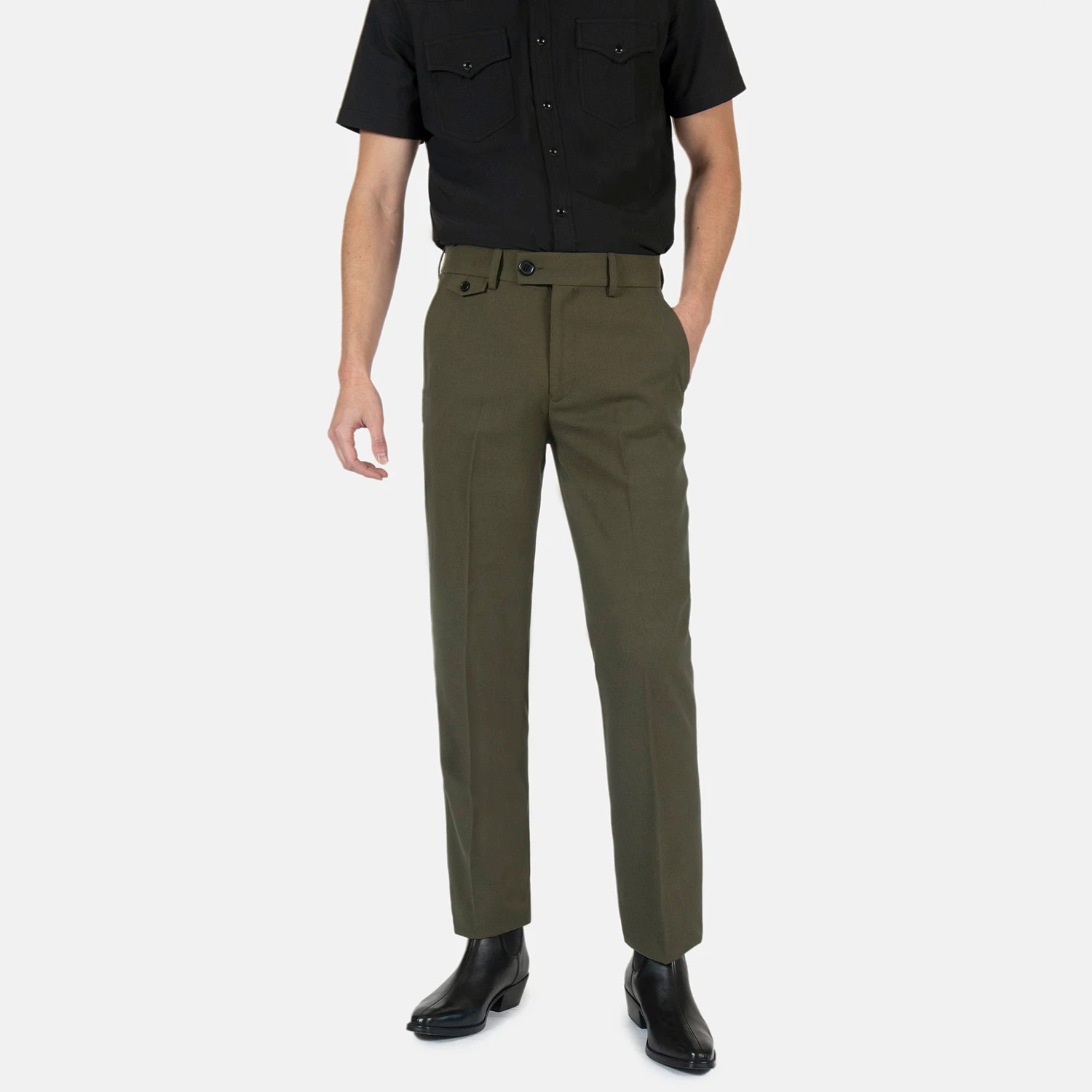 Montrose – Cactus Green – Slim Fit Pants 1 Montrose – Cactus Green – Slim Fit Pants