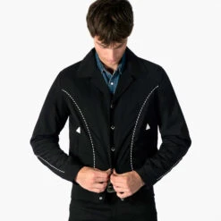 Morricone – Gabardine Jacket – 15 Year Anniversary 14 Morricone – Gabardine Jacket – 15 Year Anniversary -Straight To Hell mor blk wom w 5