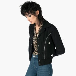 Morricone – Gabardine Jacket – 15 Year Anniversary 17 Morricone – Gabardine Jacket – 15 Year Anniversary -Straight To Hell mor blk wom w 8