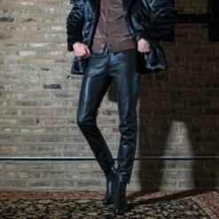 Narrow Eddie – Slim Fit Leather Pants -Straight To Hell nar ed lea thumb