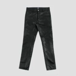 Narrow Eddie – Slim Fit Leather Pants -Straight To Hell naw ed lea w 9