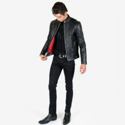 Offender – Leather Jacket (Size 34S, 36S, 36, 38, 44, 52, 54) 14 Offender – Leather Jacket (Size 34S, 36S, 36, 38, 44, 52, 54) -Straight To Hell off men w 2