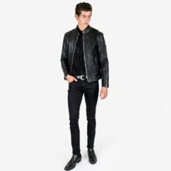 Offender – Leather Jacket (Size 34S, 36S, 36, 38, 44, 52, 54) 13 Offender – Leather Jacket (Size 34S, 36S, 36, 38, 44, 52, 54) -Straight To Hell off men w 3