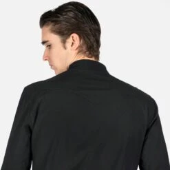 Open Road – Black Long Sleeve Western Shirt -Straight To Hell ope roa blk lon sle w 2