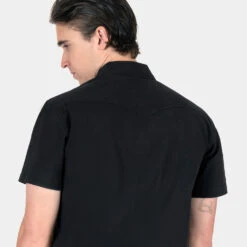 Open Road – Black Short Sleeve Western Shirt -Straight To Hell ope roa blk sho sle w 5