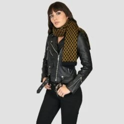 Orphan – Diamond Pattern Scarf -Straight To Hell orp w 10