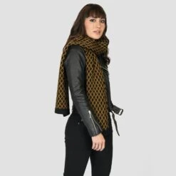 Orphan – Diamond Pattern Scarf -Straight To Hell orp w 7