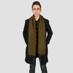 Orphan – Diamond Pattern Scarf -Straight To Hell orp w 9