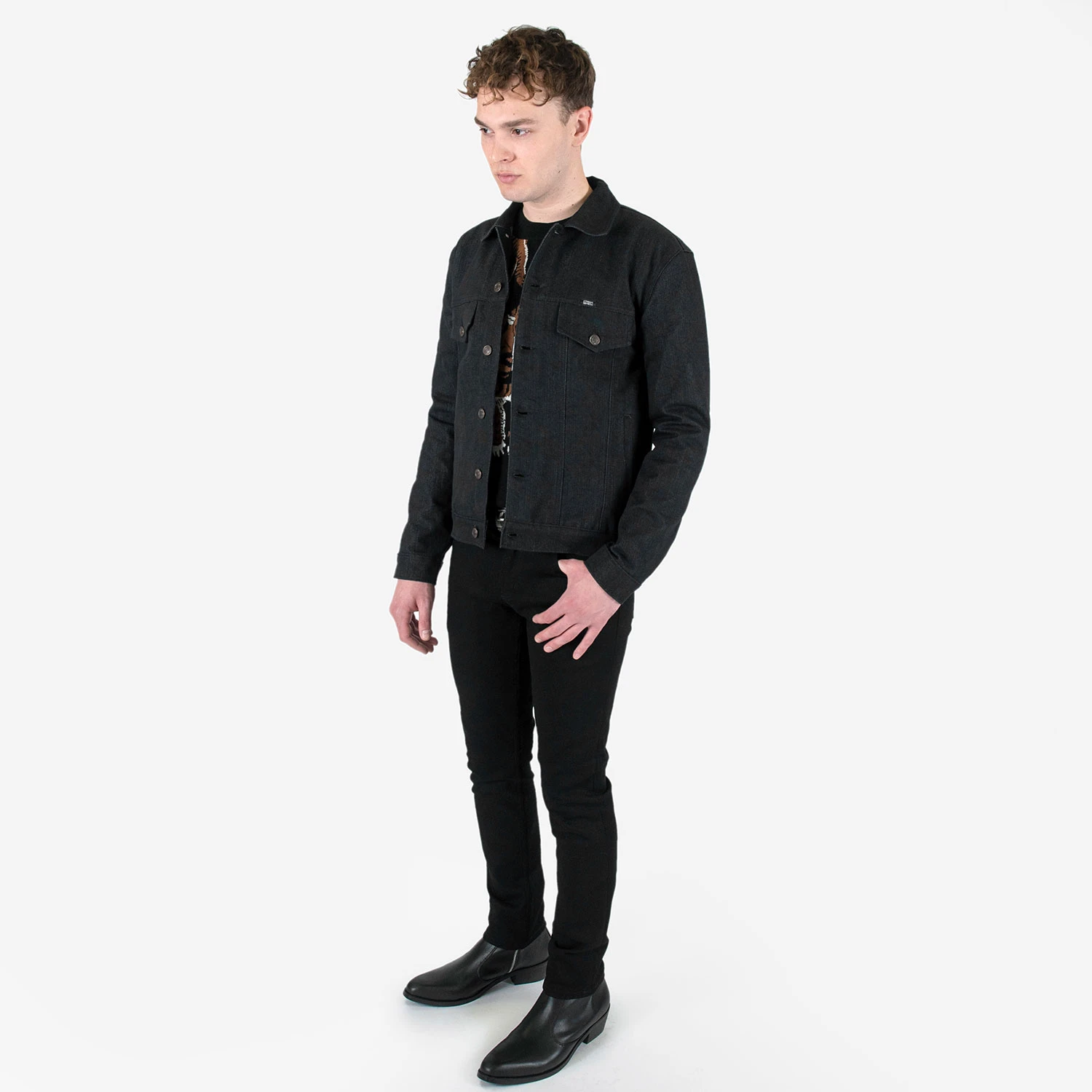 Outsider – Dark King – Raw Denim Jacket 4 Outsider – Dark King – Raw Denim Jacket - Image 4