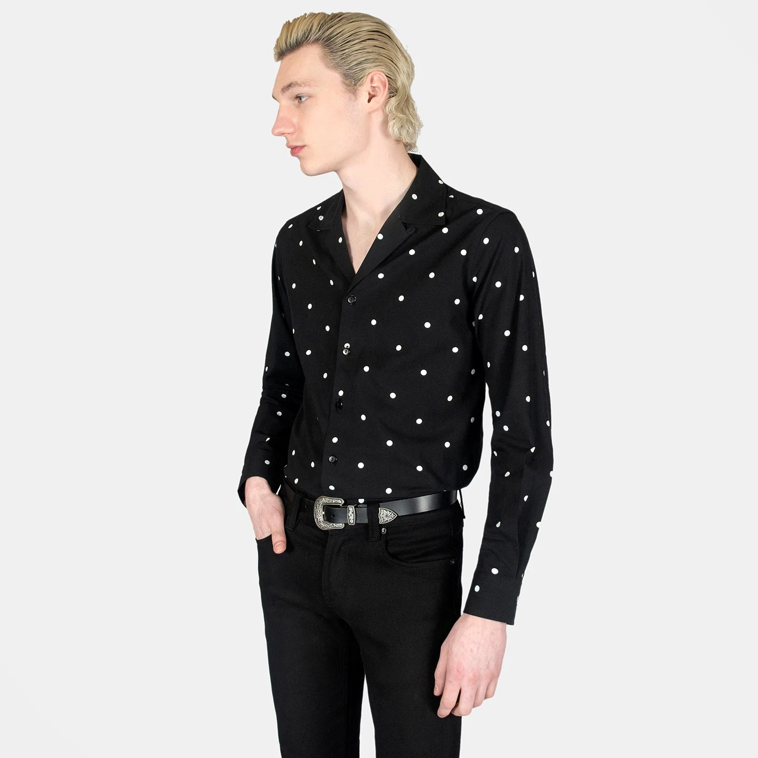 Out In The Streets – Polka Dot Shirt (Size XS, S, M, L, XL, 2XL, 3XL, 4XL) 2 Out In The Streets – Polka Dot Shirt (Size XS, S, M, L, XL, 2XL, 3XL, 4XL) - Image 2