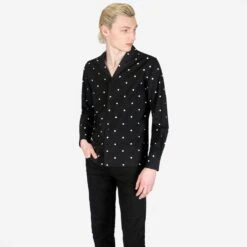 Out In The Streets – Polka Dot Shirt (Size XS, S, M, L, XL, 2XL, 3XL, 4XL) 10 Out In The Streets – Polka Dot Shirt (Size XS, S, M, L, XL, 2XL, 3XL, 4XL) -Straight To Hell out str w 7