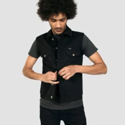 Outsider Vest – New Dawn – Twill Denim Vest -Straight To Hell outsider vest new dawn web 4