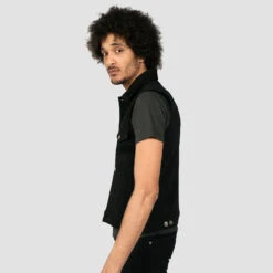 Outsider Vest – New Dawn – Twill Denim Vest -Straight To Hell outsider vest new dawn web 6