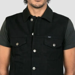 Outsider Vest – New Dawn – Twill Denim Vest -Straight To Hell outsider vest new dawn web 7