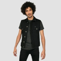 Outsider Vest – New Dawn – Twill Denim Vest -Straight To Hell outsider vest new dawn web 8