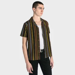 Parallel Lines – Striped Shirt -Straight To Hell par lin blk yel w 4