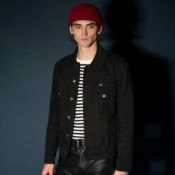 Peewee – Burgundy Cotton Short Beanie -Straight To Hell peewee 2