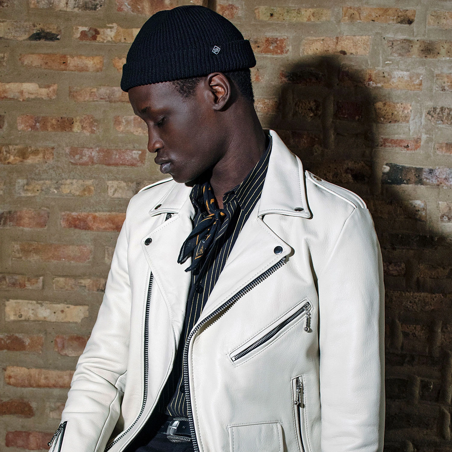 Peewee – Black Cotton Short Beanie 6 Peewee – Black Cotton Short Beanie - Image 6