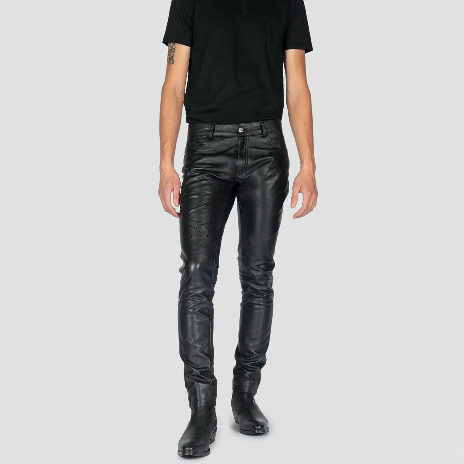 Proper Citizen – Skinny Fit Leather Pants 2 Proper Citizen – Skinny Fit Leather Pants - Image 2