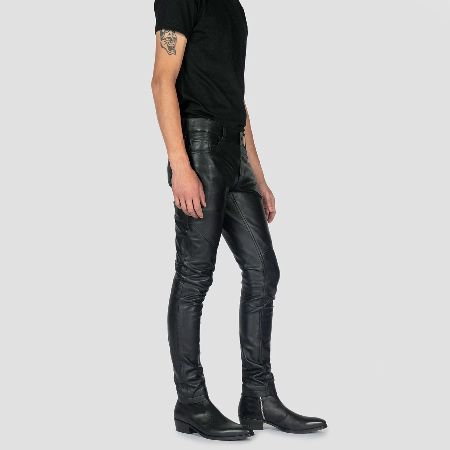 Proper Citizen – Skinny Fit Leather Pants 5 Proper Citizen – Skinny Fit Leather Pants - Image 5