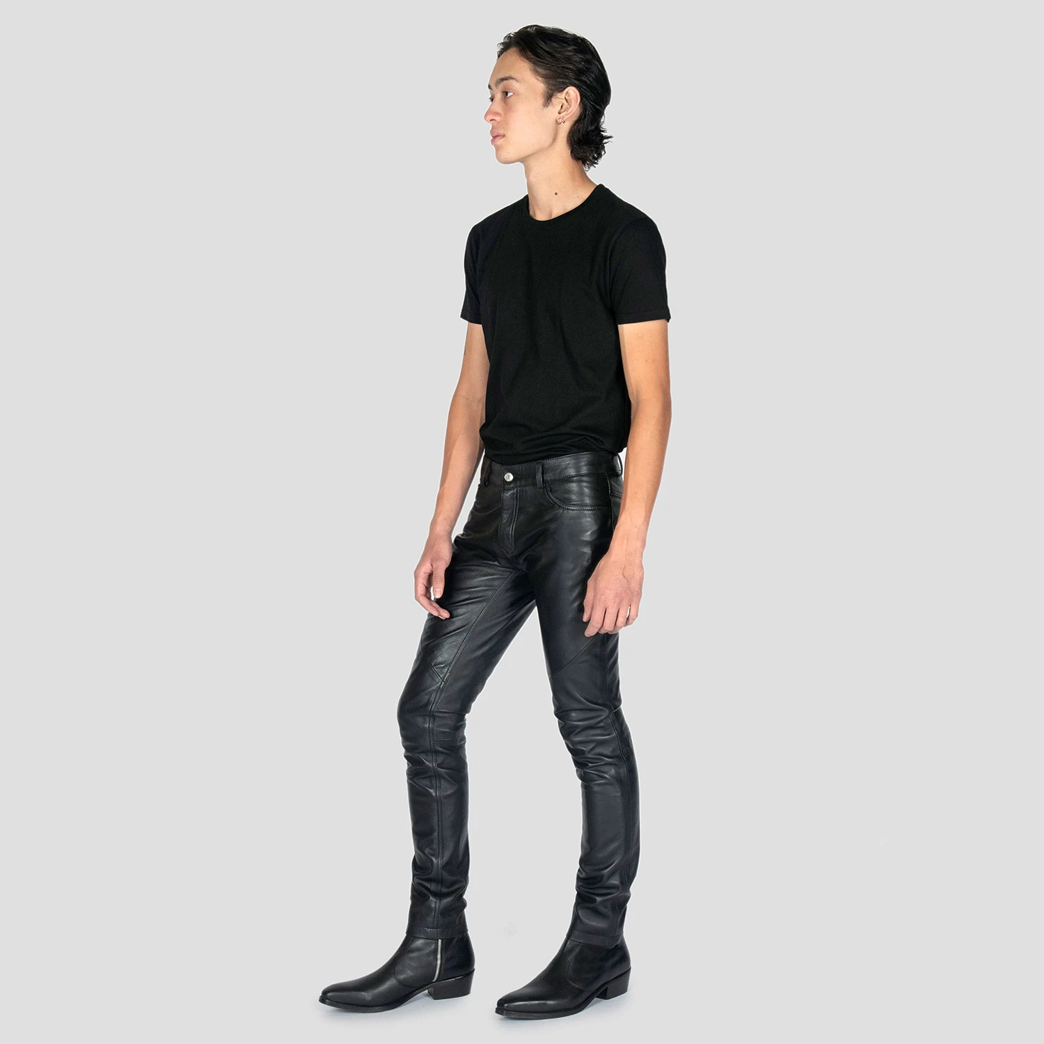 Proper Citizen – Skinny Fit Leather Pants 4 Proper Citizen – Skinny Fit Leather Pants - Image 4