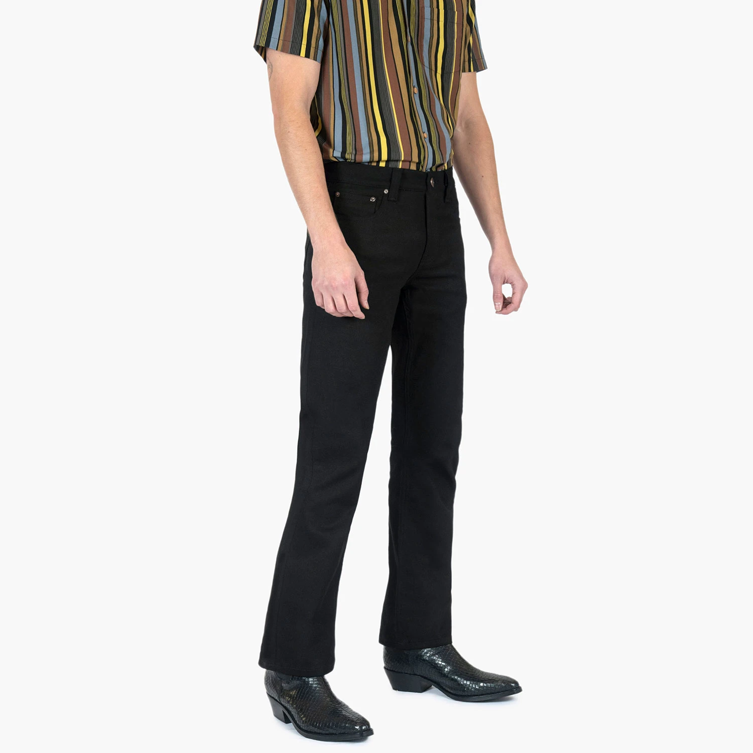 Regent Sound – Dynamite – Skinny Fit Bootcut Denim Jeans 3 Regent Sound – Dynamite – Skinny Fit Bootcut Denim Jeans - Image 3