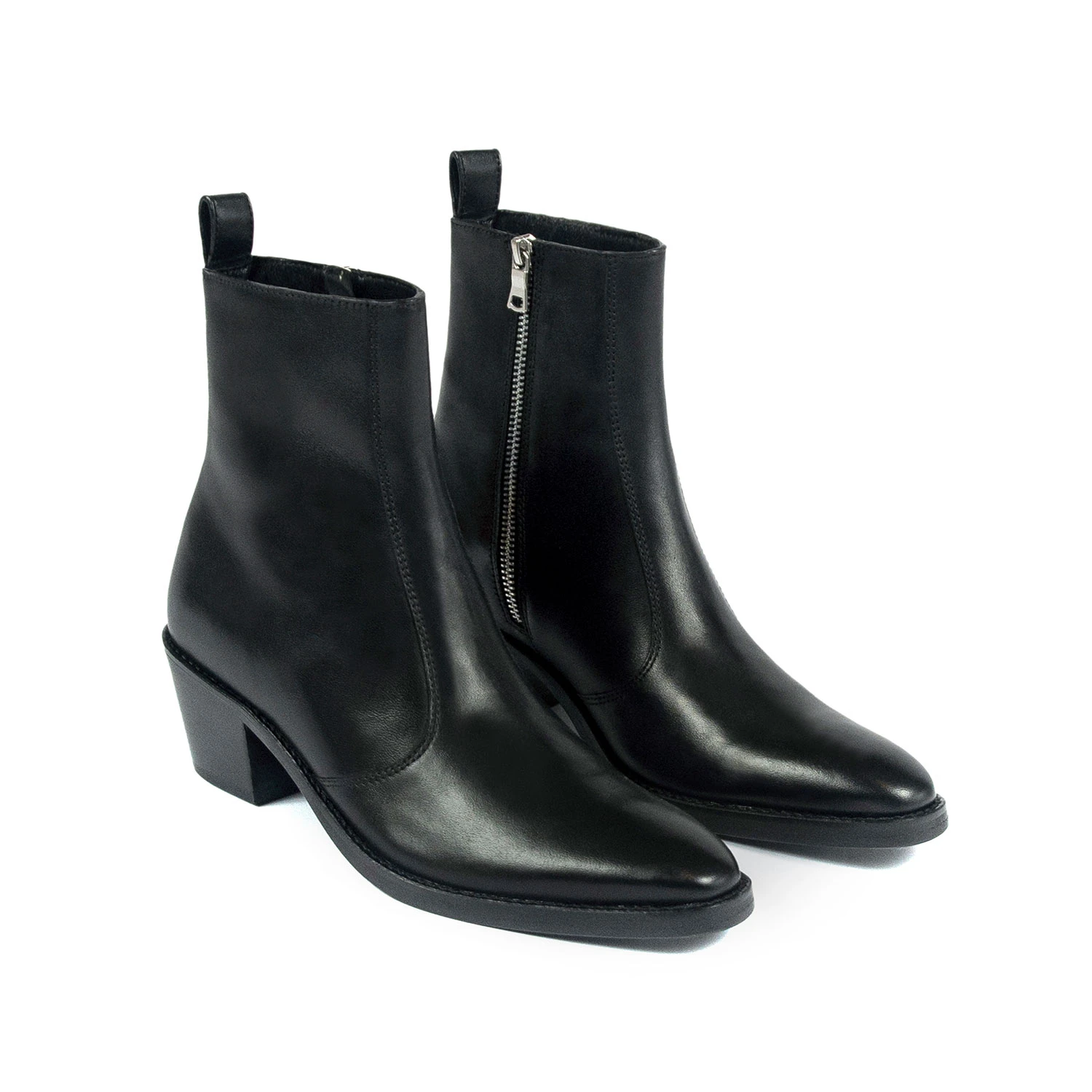 Richards – Black Leather Zip Boots – 15 Year Anniversary 3 Richards – Black Leather Zip Boots – 15 Year Anniversary - Image 3