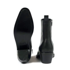 Richards – Black Leather Zip Boots – 15 Year Anniversary 15 Richards – Black Leather Zip Boots – 15 Year Anniversary -Straight To Hell ric blk 5cm w 6