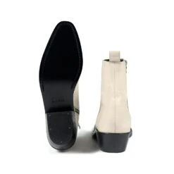 Richards – Cream Leather Zip Boots 11 Richards – Cream Leather Zip Boots -Straight To Hell ric cre res men w 5