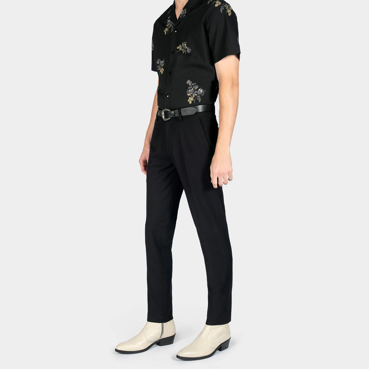 Richards – Cream Leather Zip Boots 6 Richards – Cream Leather Zip Boots - Image 6