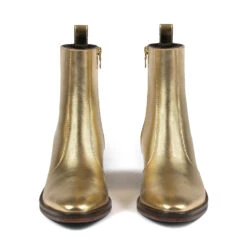 Richards – Gold Leather Zip Boots – 15 Year Anniversary -Straight To Hell ric gol wom w 4